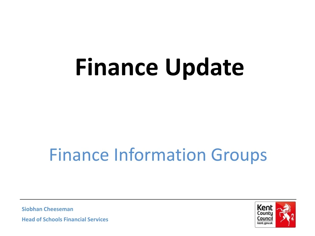 finance update