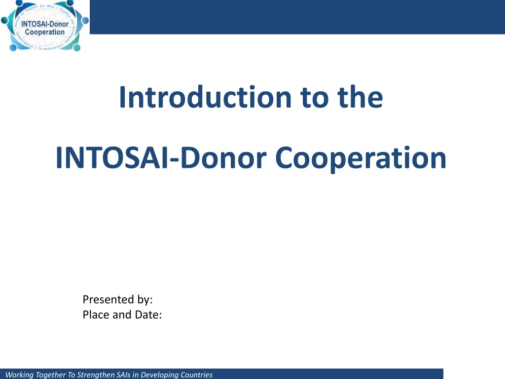 introduction to the intosai donor cooperation
