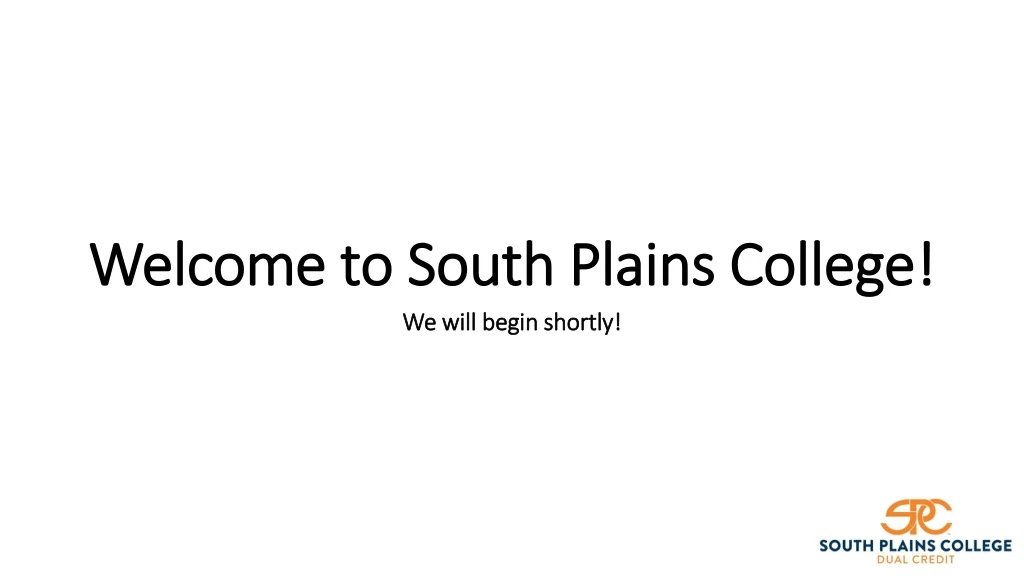 welcome to south plains college