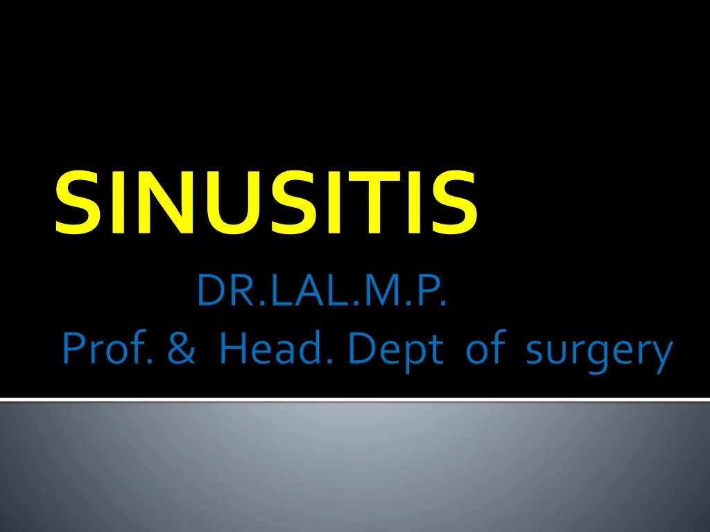 sinusitis