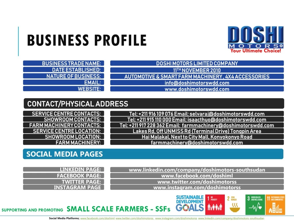 business profile