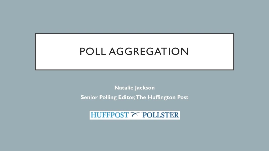 poll aggregation