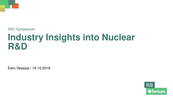 Industry Insights into Nuclear R&amp;D