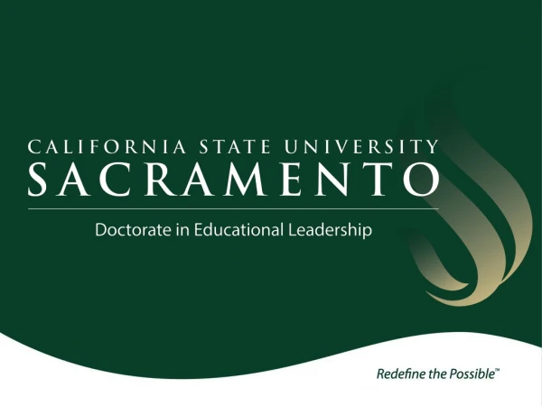 Introduction to the Doctorate in Educational Leadership https:// youtu.be /GOxvLUGk0kQ