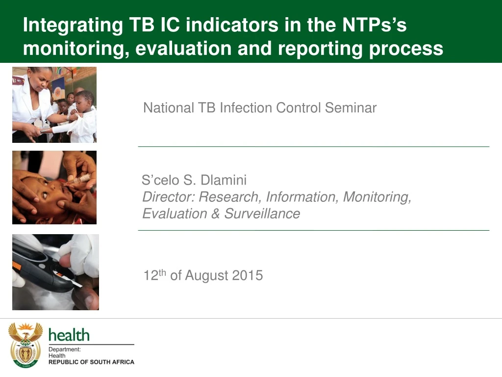 integrating tb ic indicators in the ntps