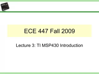 ECE 447 Fall 2009 - slide 1