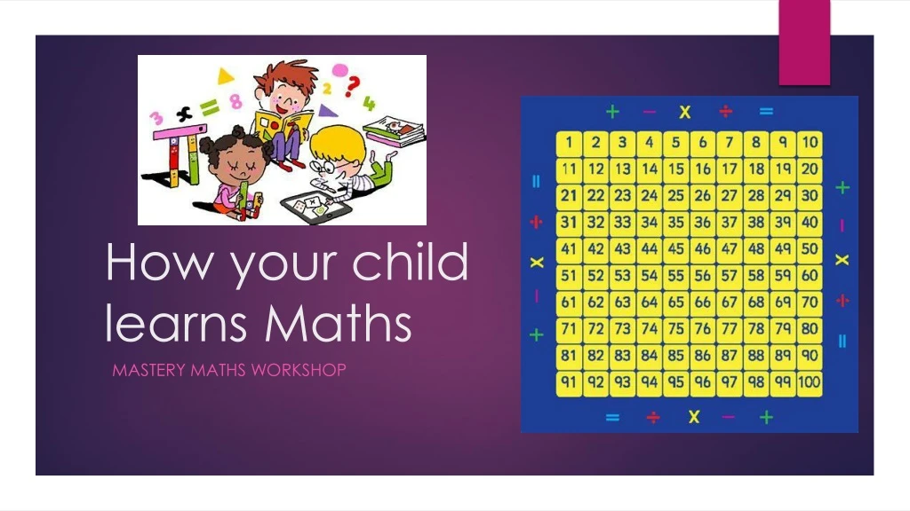 how your child learns maths