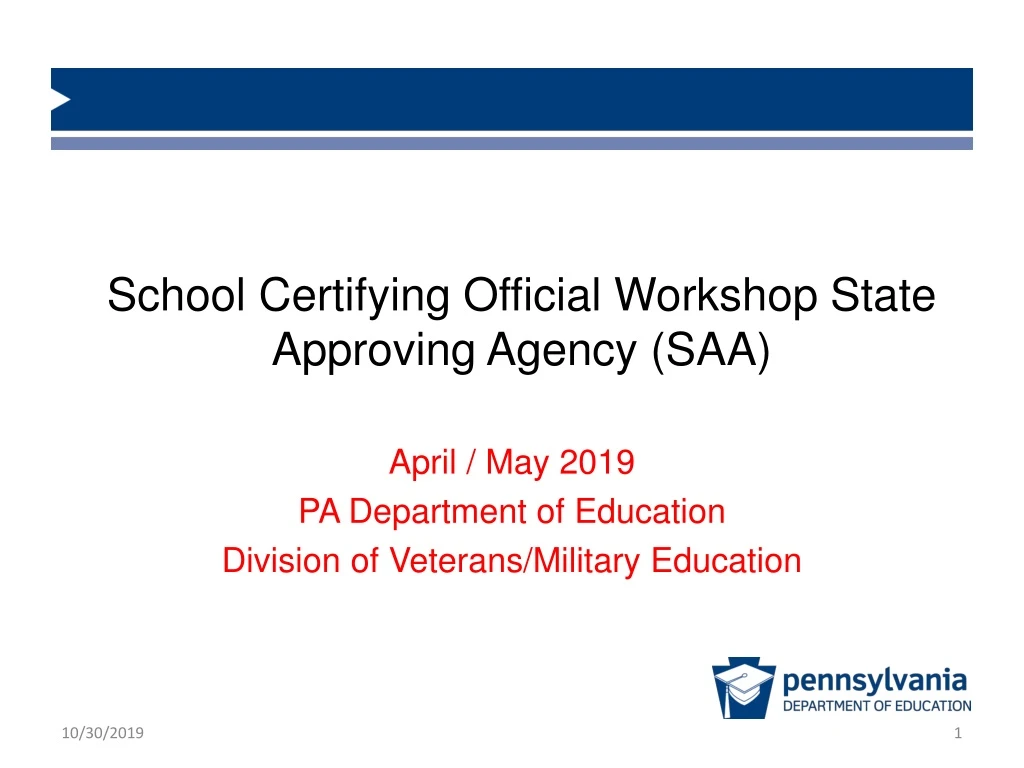 school certifying official workshop state approving agency saa