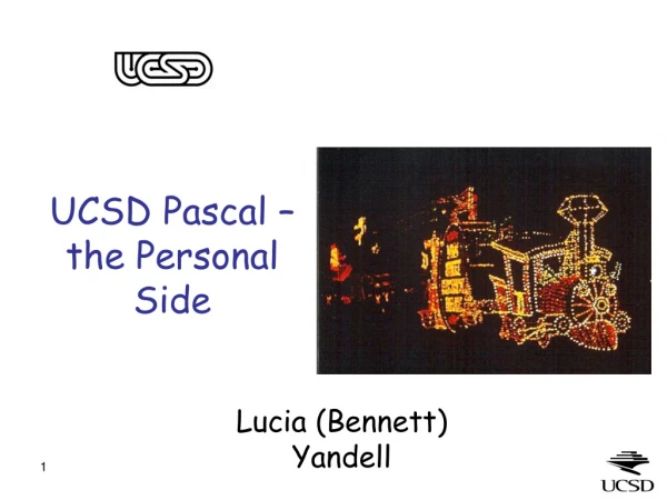 UCSD Pascal – the Personal Side