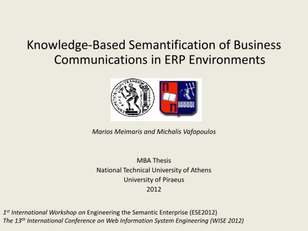 Knowledge-Based Semantification of Business Communications in ERP Environments