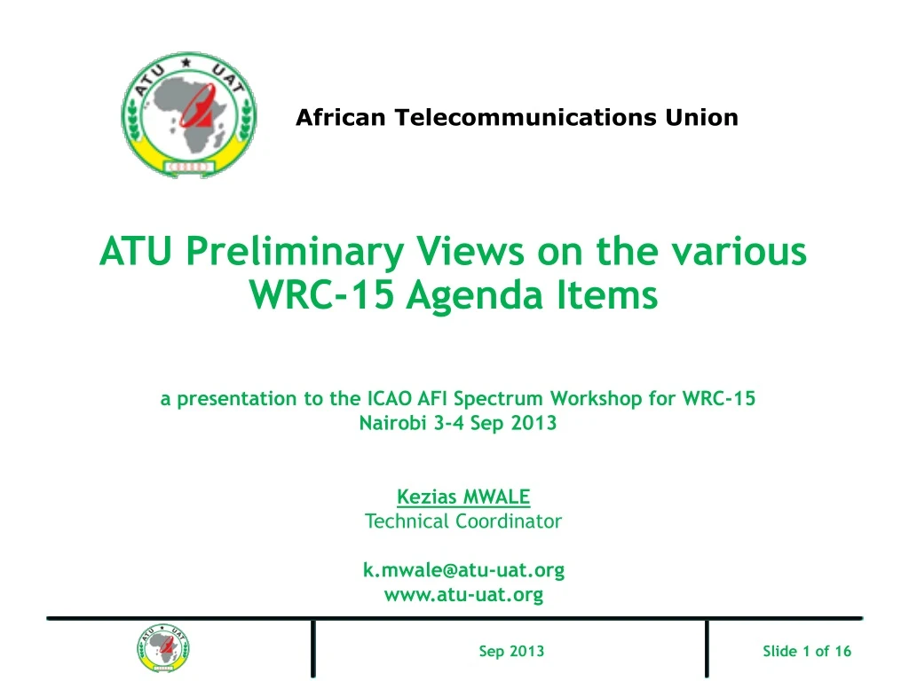 african telecommunications union