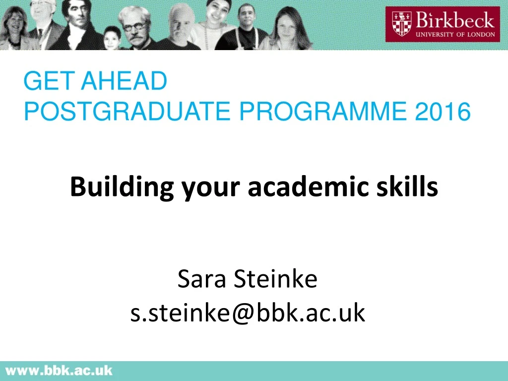 building your academic skills