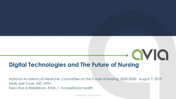 Digital Technologies and The Future of Nursing