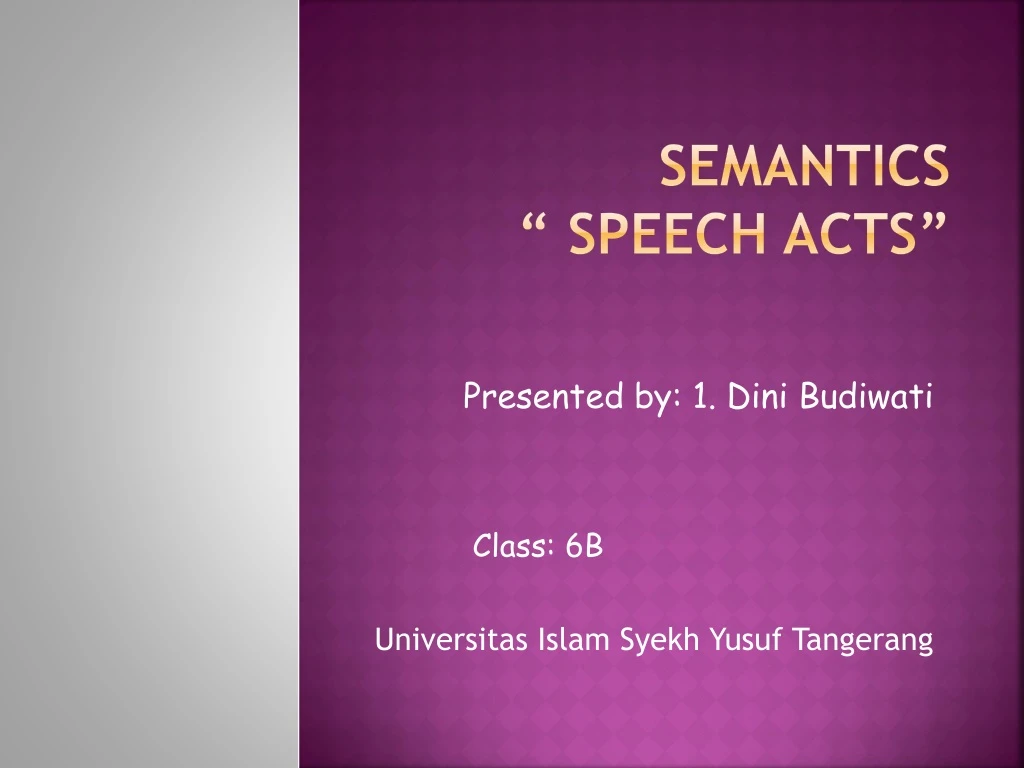 semantics speech acts