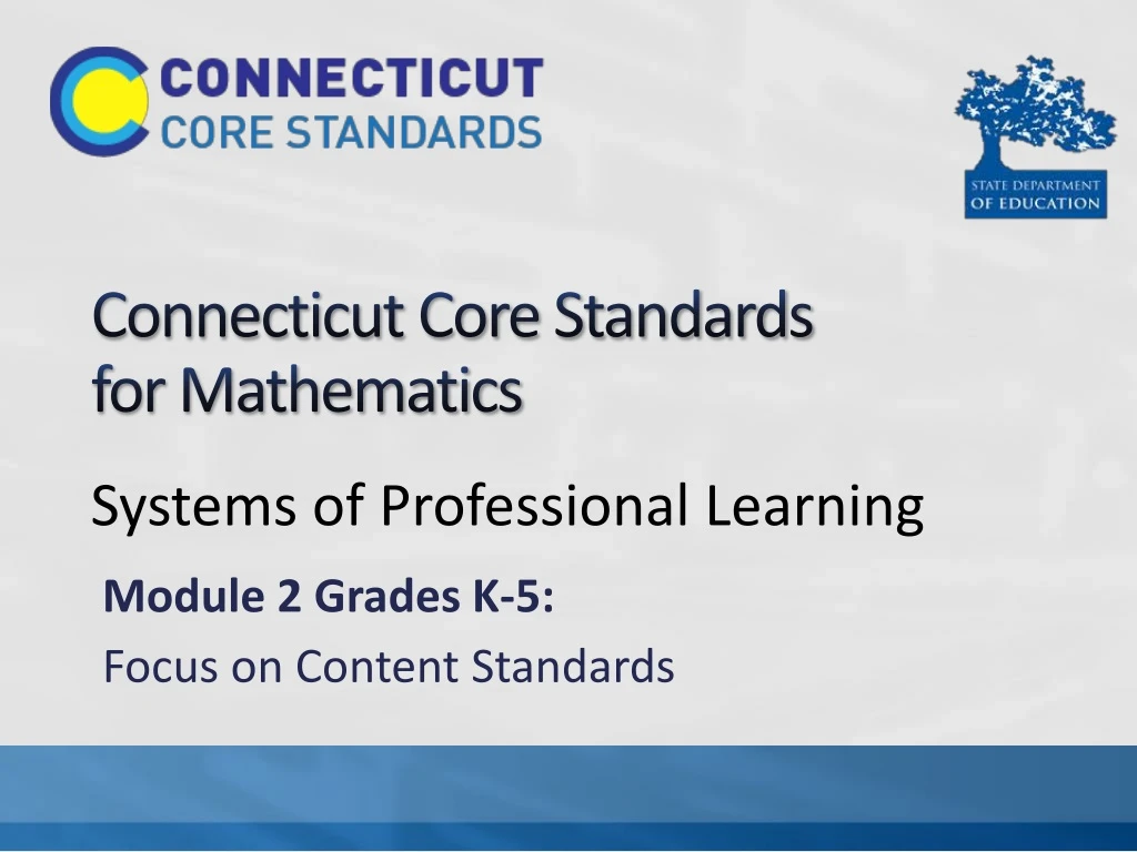 connecticut core standards for mathematics