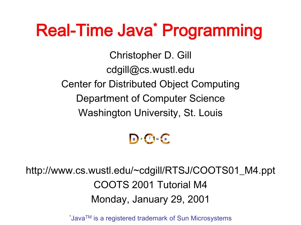 real time java programming