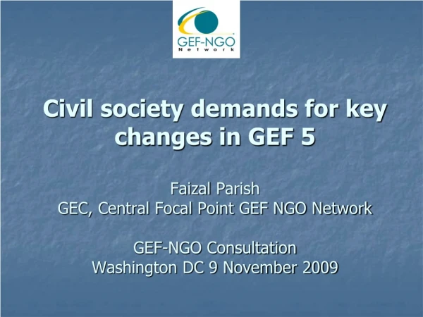 GEF and Civil Society