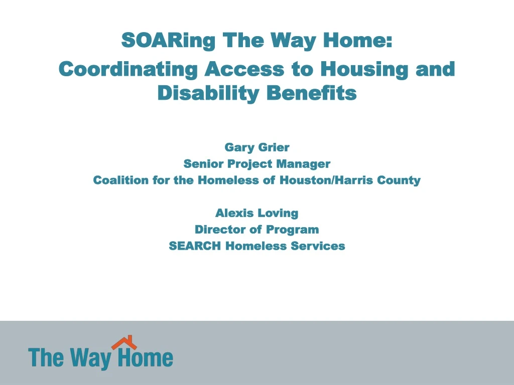 soaring the way home coordinating access