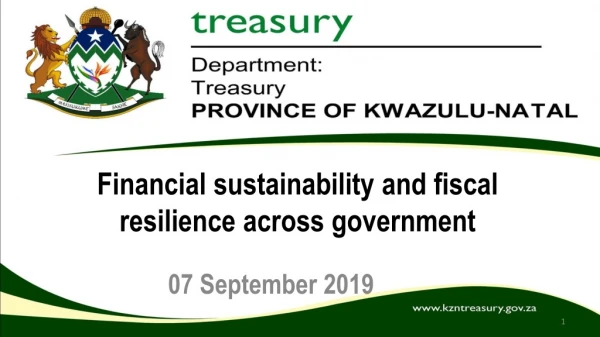 Financial sustainability and fiscal resilience across government