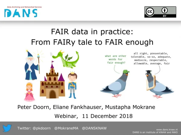 FAIR data in practice: From FAIRy tale to FAIR enough