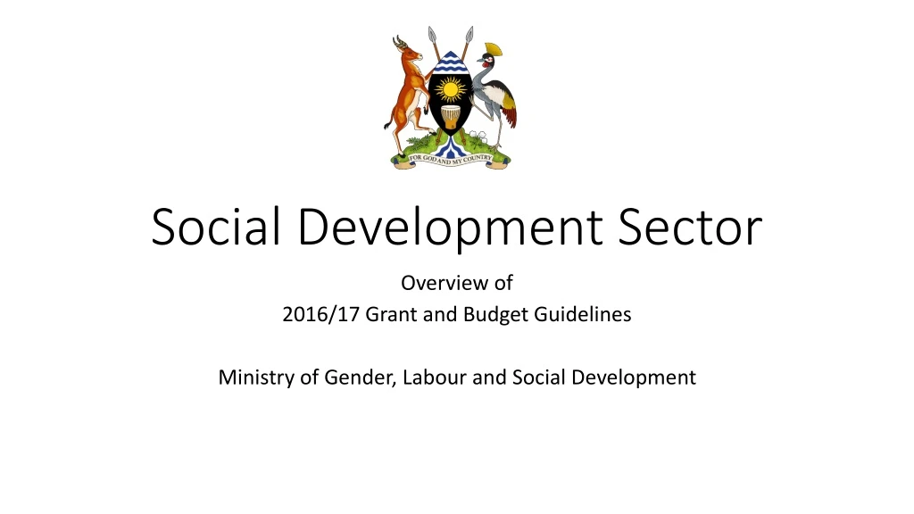 social development sector