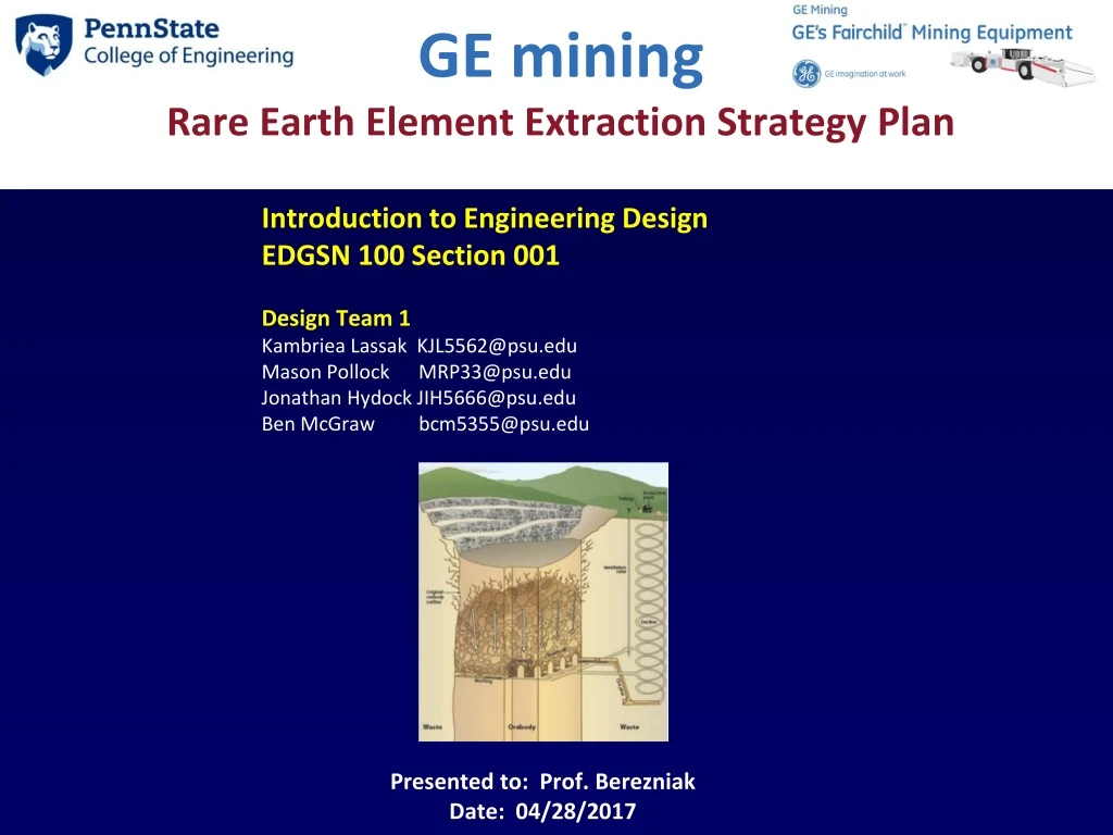 ge mining rare earth element extraction strategy