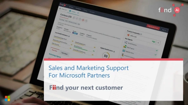 Sales and Marketing Support For Microsoft Partners