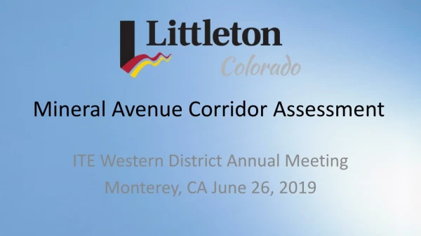 Mineral Avenue Corridor Assessment