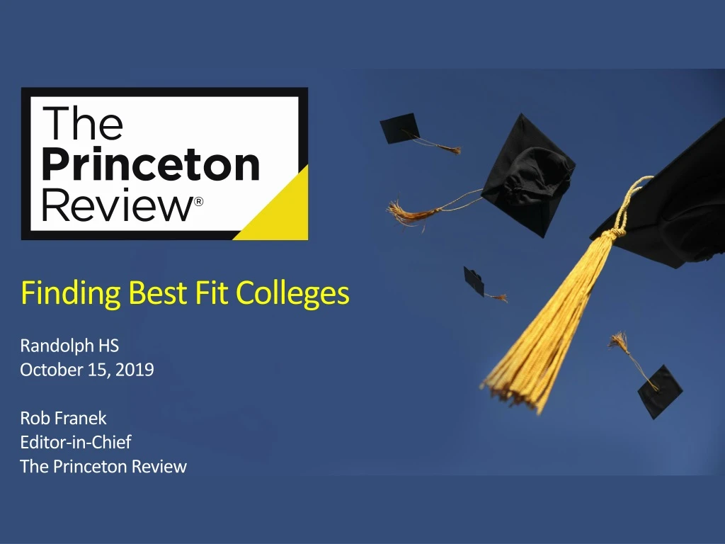 finding best fit colleges randolph hs october