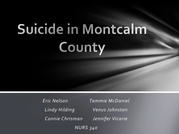 Suicide in Montcalm County