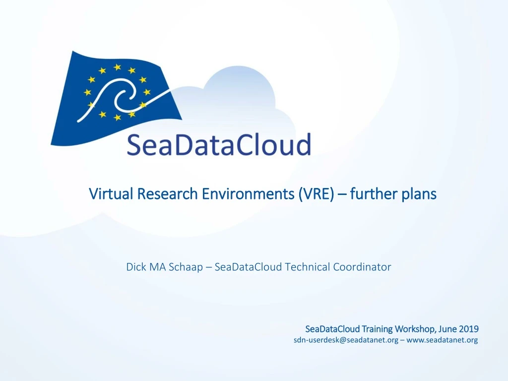 virtual research environments vre further plans