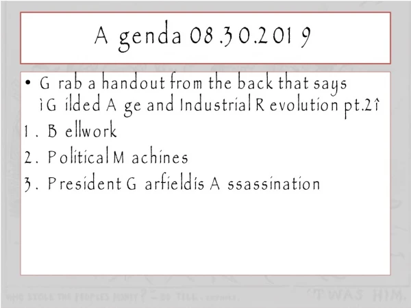 Agenda 08.30.2019