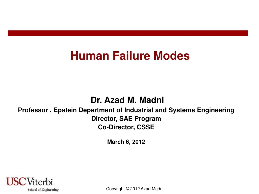 human failure modes