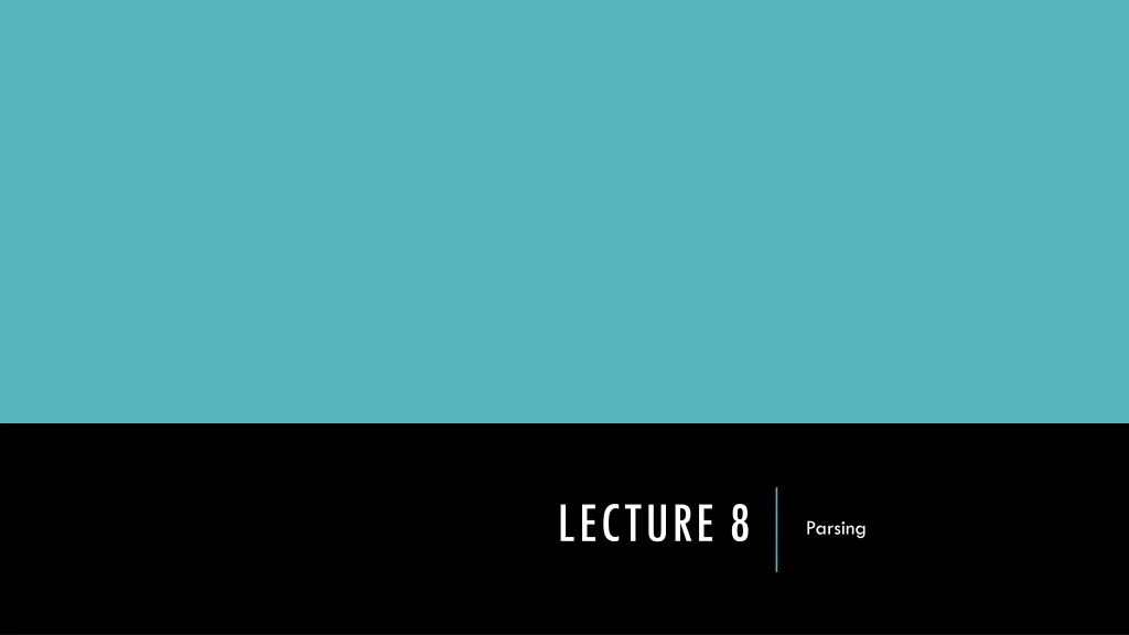 lecture 8