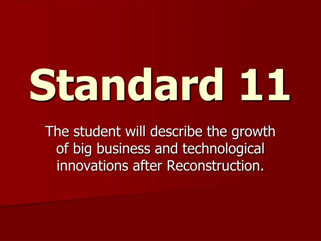 standard 11