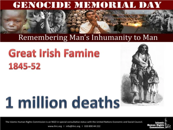 Great Irish Famine 1845-52