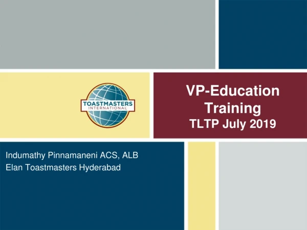VP-Education Training TLTP July 2019