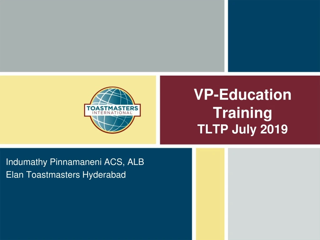 vp education training tltp july 2019