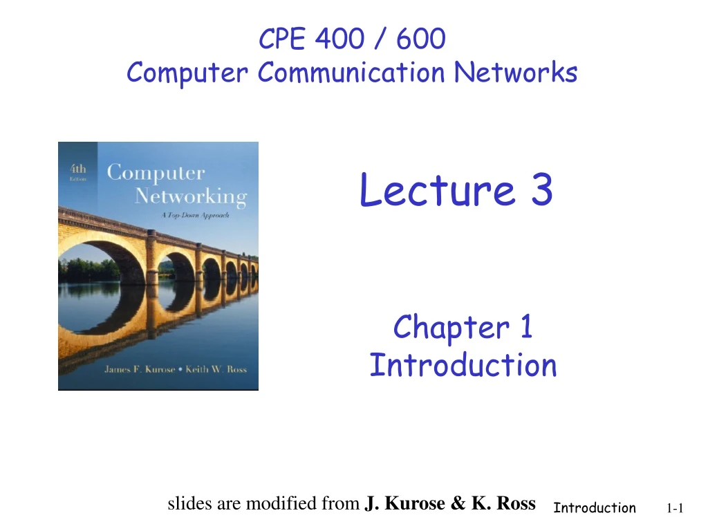 cpe 400 600 computer communication networks