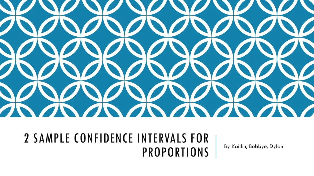 2 sample confidence intervals for proportions