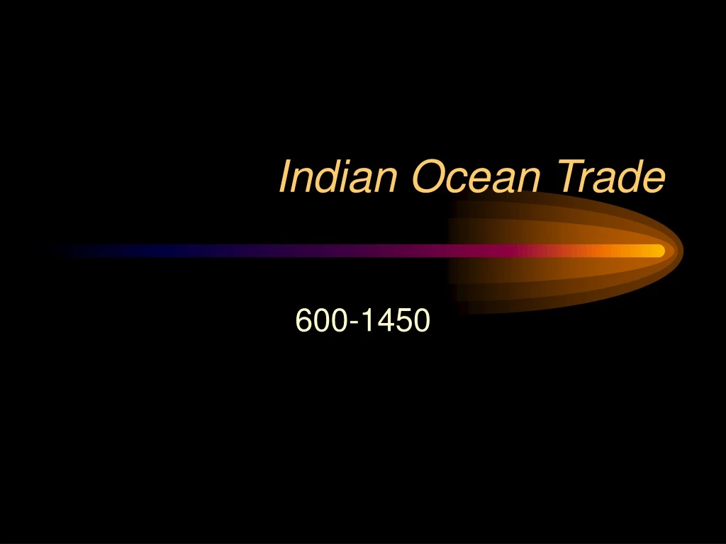 indian ocean trade
