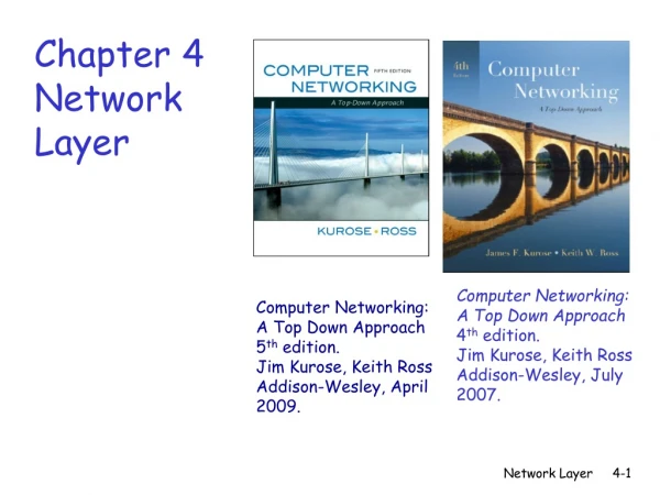 Chapter 4 Network Layer