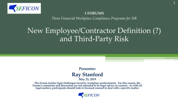 3 FORUMS Three Financial Workplace Compliance Programs for HR
