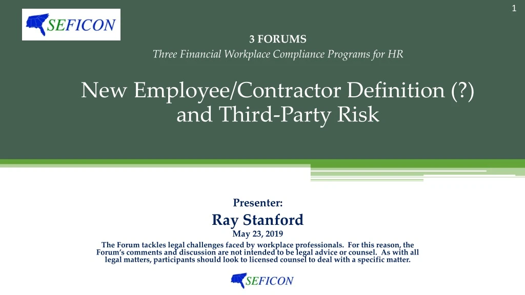 3 forums three financial workplace compliance