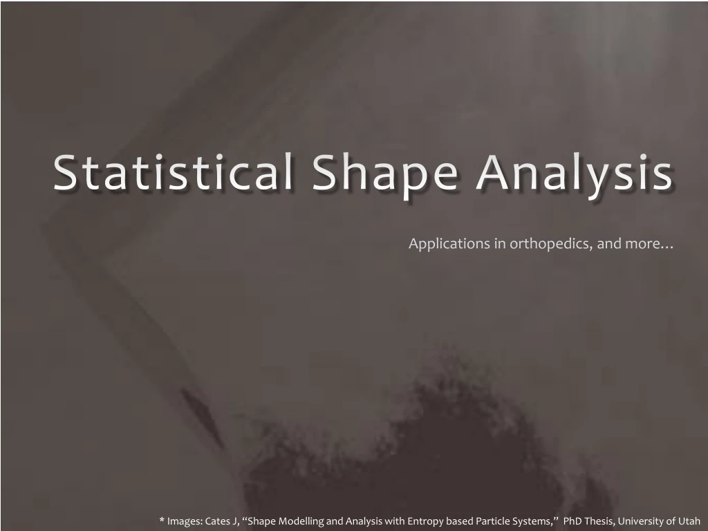 statistical shape analysis