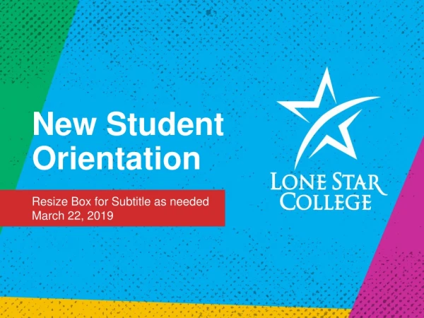 New Student Orientation