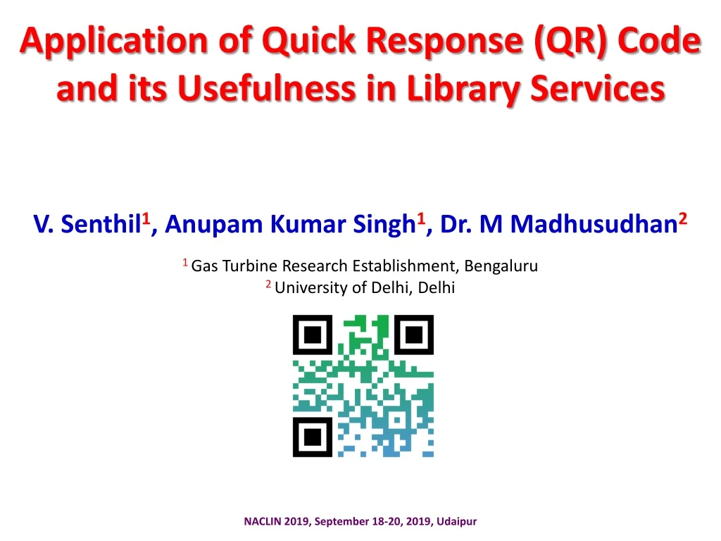 application of quick response qr code