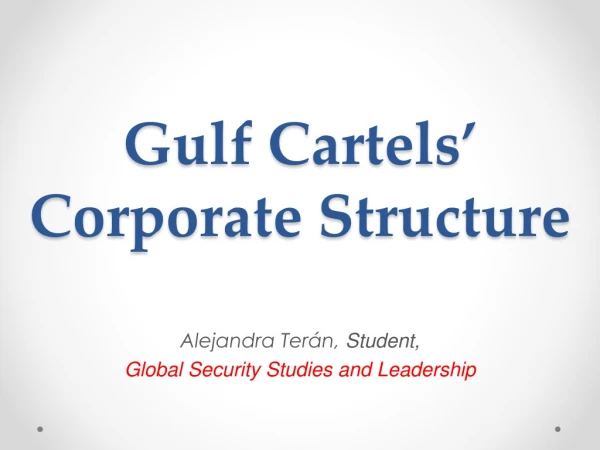 Gulf Cartels’ Corporate Structure