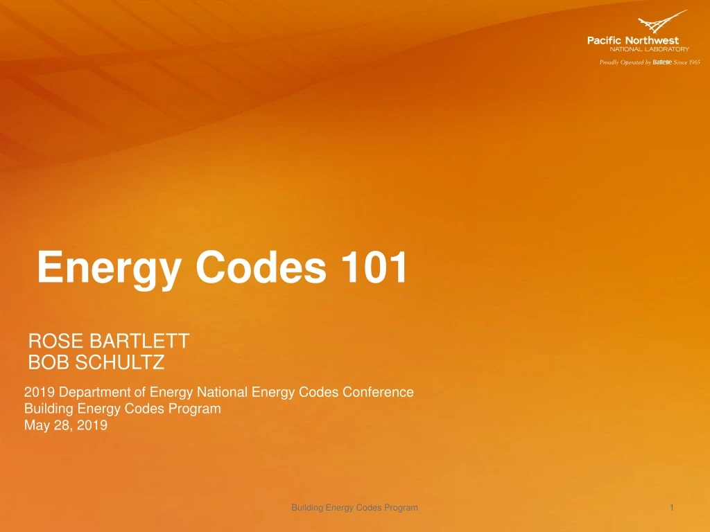 energy codes 101