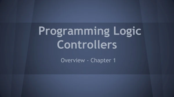 Programming Logic Controllers